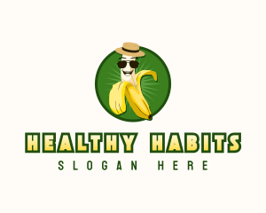 Banana Peel Fruit logo design