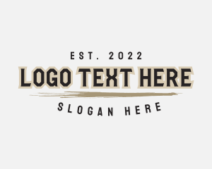 Shop - Generic Retro Brush logo design