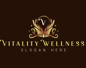 Hand Massage Wellness logo design