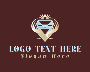 Treasure Hunt - Diamond Star Jewel logo design