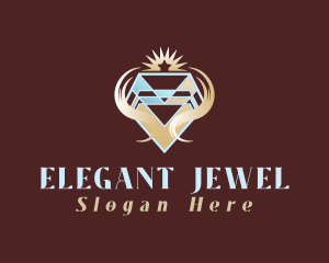 Diamond Star Jewel logo design