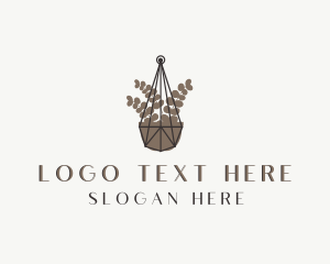 Decorative - Hanging Plant Pot logo design