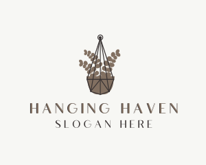 Hanging Plant Pot logo design