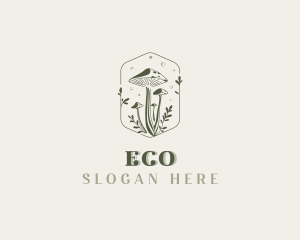 Herbal - Organic Holistic Shrooms logo design