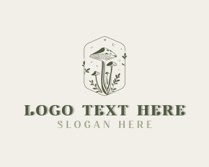 Fungus - Organic Holistic Shrooms logo design