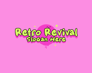Retro - Cute Retro Smile logo design