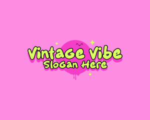 Retro - Cute Retro Smile logo design