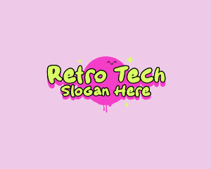 Cute Retro Smile logo design