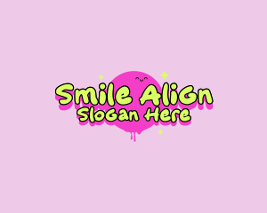 Cute Retro Smile logo design