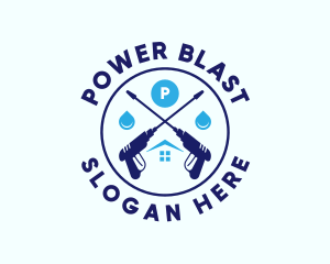 Sanitation Pressure Washing logo design