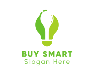 Green Spoon Bulb logo design