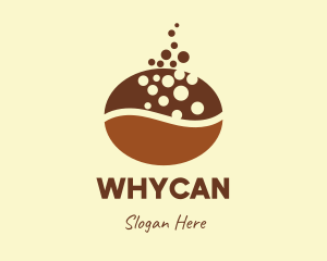 Brown Coffee Bean  Logo