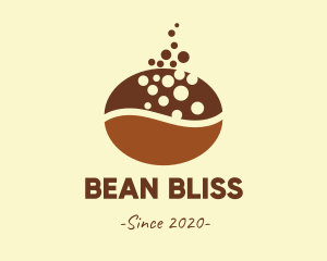 Brown Coffee Bean  logo design