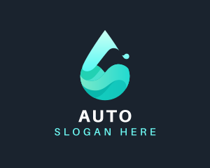 Liquid Droplet Water Logo