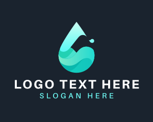 Aquatic - Liquid Droplet Water logo design