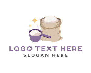 Flour Measuring Cup logo design