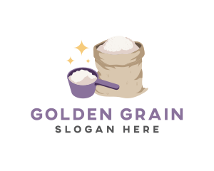 Rice - Flour Measuring Cup logo design