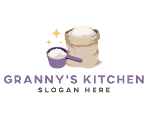 Flour Measuring Cup logo design