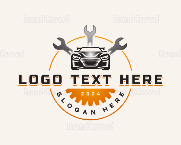 Car Wrench Maintenance Logo