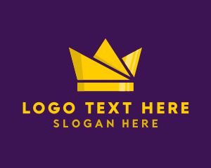 Golden - King Crown Business logo design