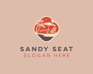 Beach Travel Vacation logo design