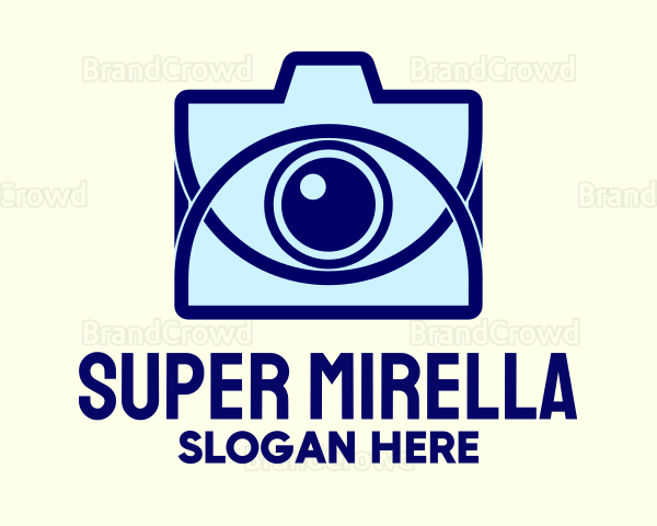 Blue Camera Eye Logo