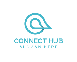 Contact - Chat Speech Bubble logo design
