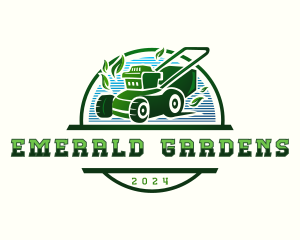 Lawn Mower Gardening  logo design