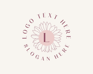 Sunflower - Flower Beauty Styling logo design