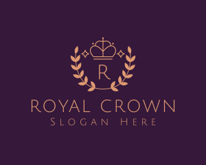 Royal Crown Crest Education logo design