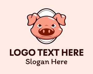Hog - Pork Meat Shop logo design
