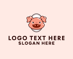 Butchery - Pork Meat Ranch logo design