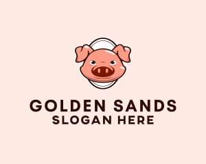 Pork Meat Ranch logo design