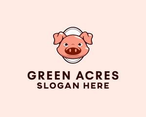 Pork Meat Ranch logo design