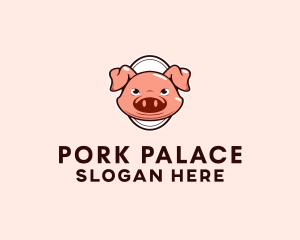 Swine - Pork Meat Ranch logo design