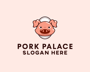 Pork Meat Ranch logo design