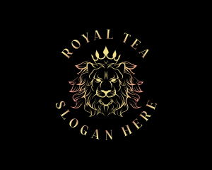 Luxury Royal Lion logo design