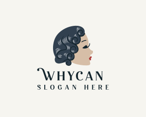 Hair Bun - Beauty Woman Cosmetics logo design
