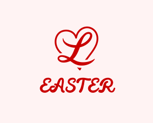 Stylist - Love Heart Letter L logo design