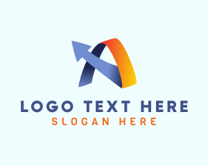 Logistics Service - Logistics Company Letter A logo design
