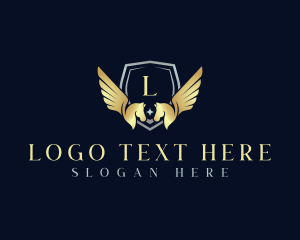 Elegant - Shield Crest Pegasus logo design