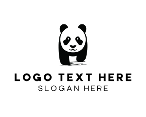 Environment - Cute Panda Wildlife logo design