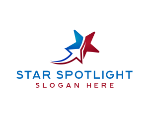 Logistics Arrow Star logo design