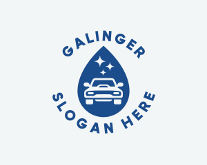 Cleaning - Garage Car Wash Droplet logo design