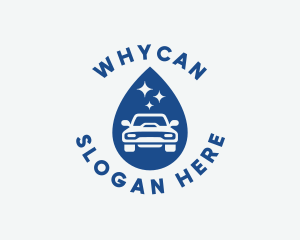 Car Care - Garage Car Wash Droplet logo design