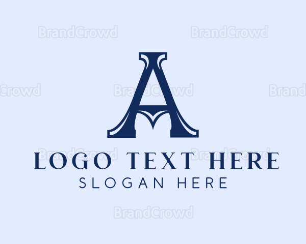 Elegant Serif Letter A Company Logo