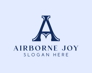 Elegant Serif Letter A Company logo design