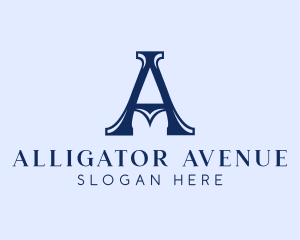 Elegant Serif Letter A Company logo design