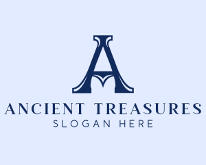 Elegant Serif Letter A Company logo design