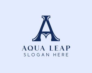 Elegant Serif Letter A Company logo design